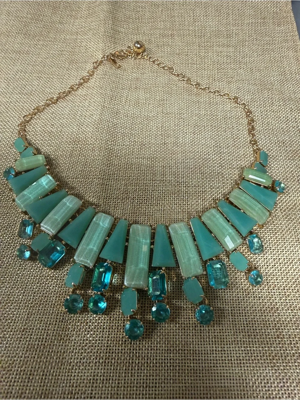 kate spade Mint Turquoise Statement Bib Necklace